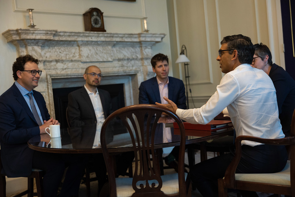 Prime Minister Rishi Sunak meets AI leaders in Downing Street.